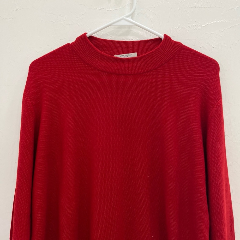 Maus &‎ Hoffman Men’s Wool Silk Cashmere Red Sweater Italy XXL